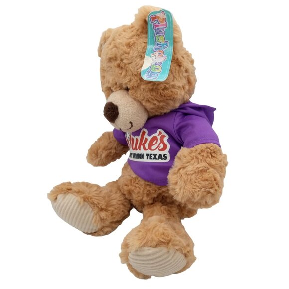 Hooded Teddy Bear Plushology Duke's Mount Vernon Texas Stuffed Animal 12" Plush - Picture 12 of 16